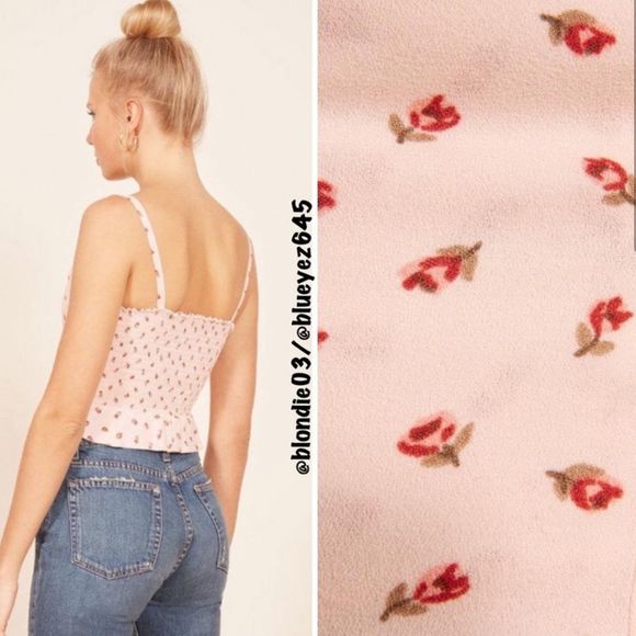 Reformation “Adela” top in cherries 0 - Picture 2 of 5